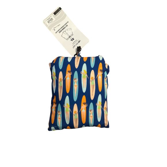 NWT Men XL 36 Two Left Feet Swimwear Self Storing Surf Trunks Long Board Babes - Picture 2 of 4